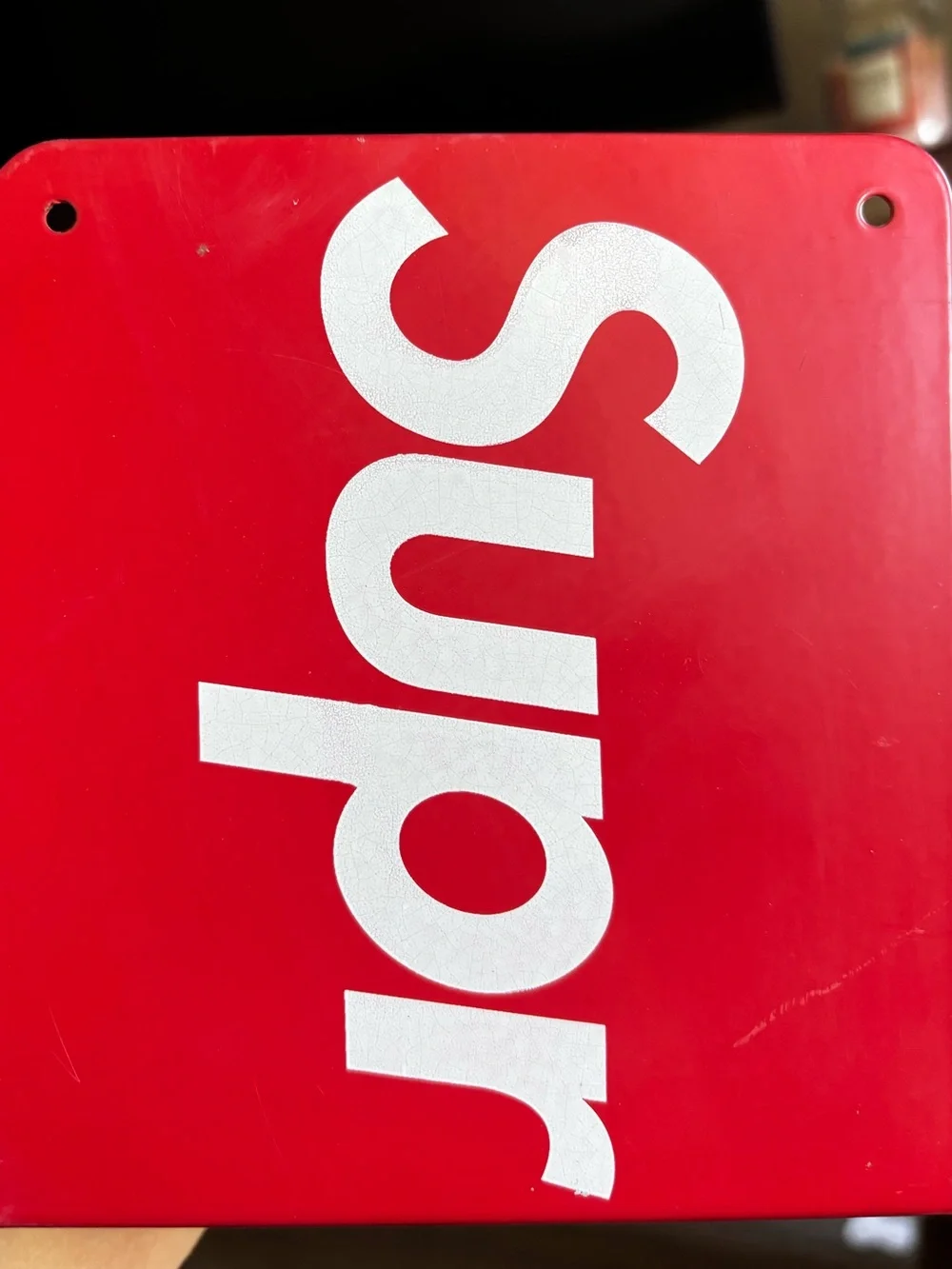 Supreme Red Metal Bookends – Set of 2